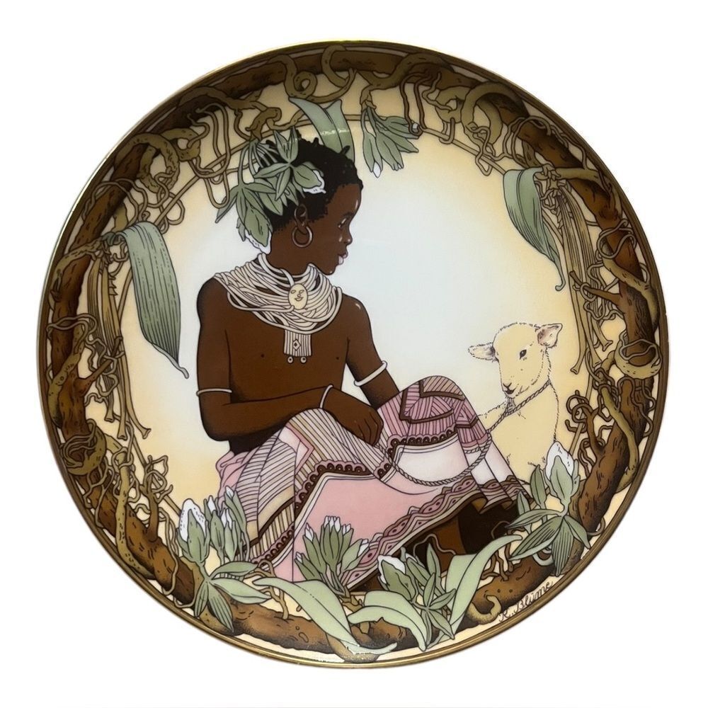 UNICEF Collector Plate Child Of Kenya Plate #3 By Villeroy & Boch Ceramic EUC